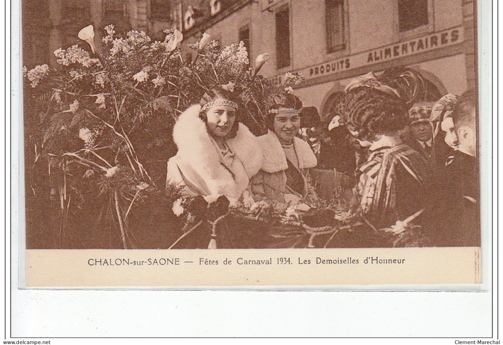 CHALON SUR SAONE - Fêtes De Carnaval 1934 - Les Demoiselles D'Honneur - Très Bon état - Chalon Sur Saone