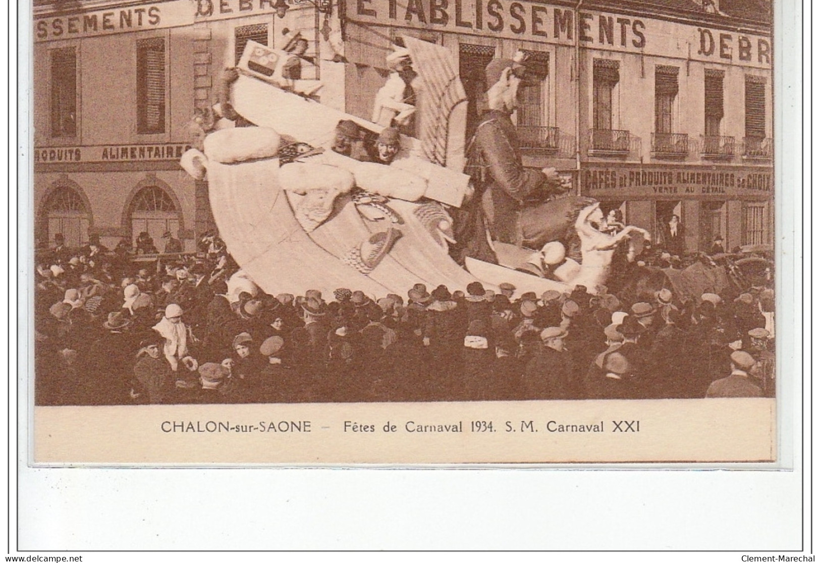 CHALON SUR SAONE - Fêtes De Carnaval 1934 - S.M. Carnaval XXI - Très Bon état - Chalon Sur Saone