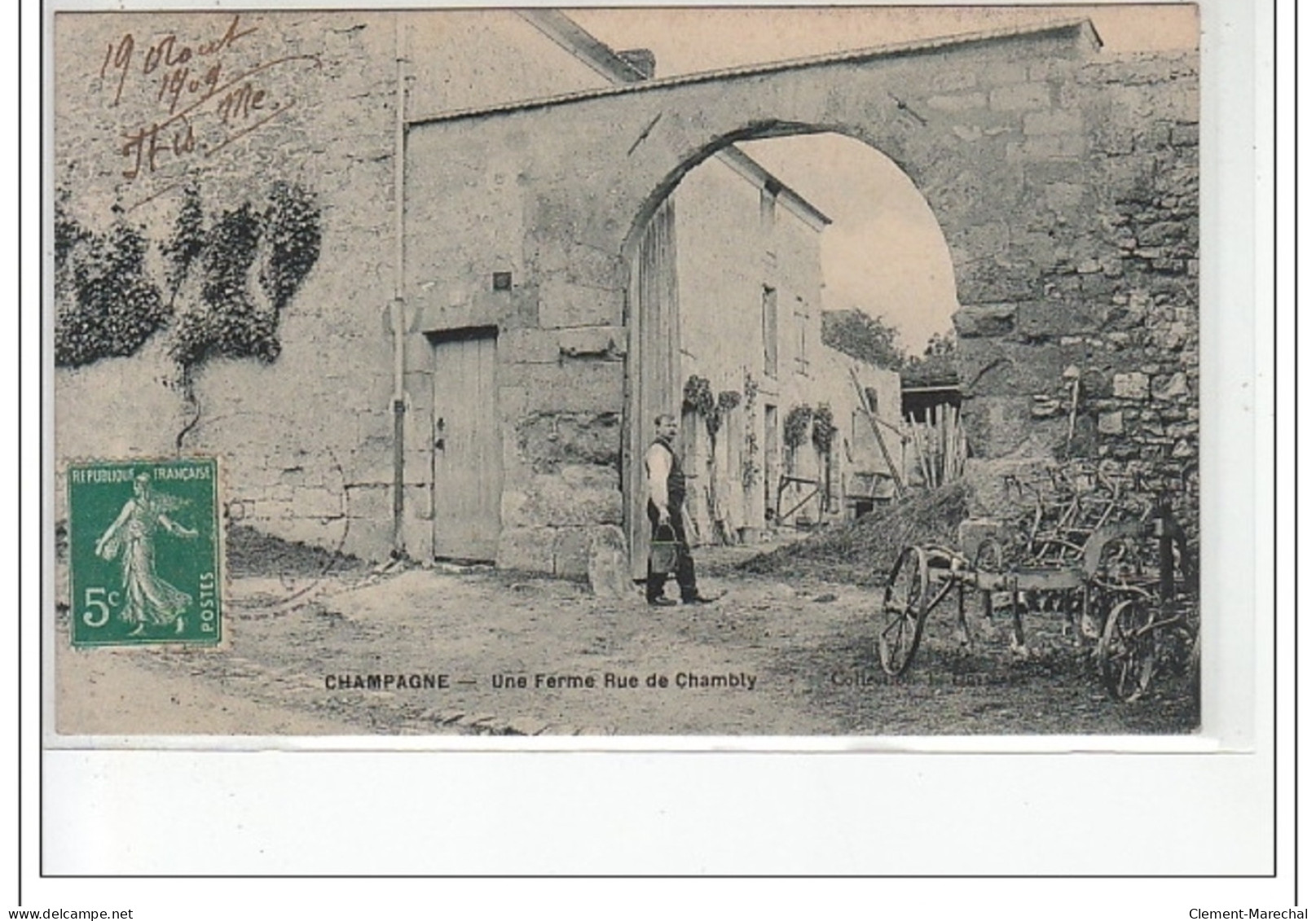 CHAMPAGNE - Une Ferme Rue De Chambly - Très Bon état - Champagne Sur Oise