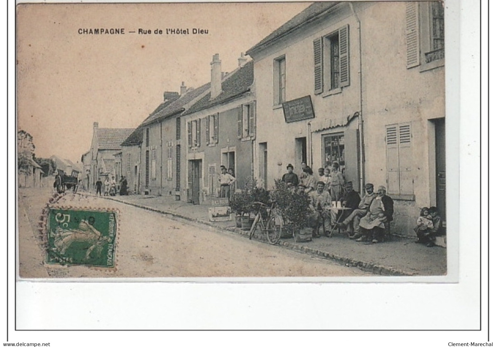 CHAMPAGNE - Rue De L'Hôtel Dieu - Très Bon état - Champagne Sur Oise