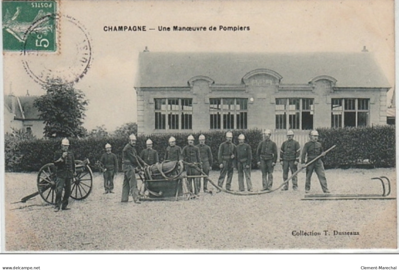 CHAMPAGNE : Une Manoeuvre De Pompiers - Bon état (un Coin Plié) - Other & Unclassified