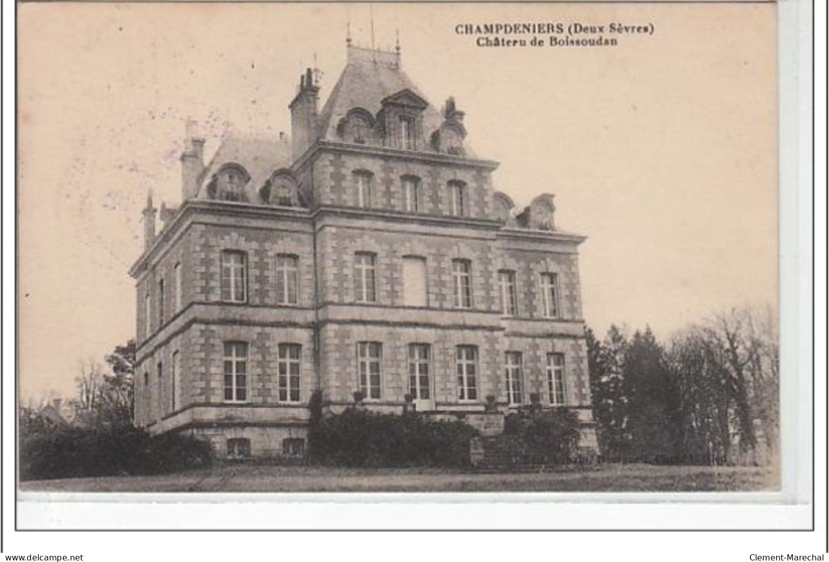 CHAMPDENIERS - Château De Boissoudan - Très Bon état - Champdeniers Saint Denis