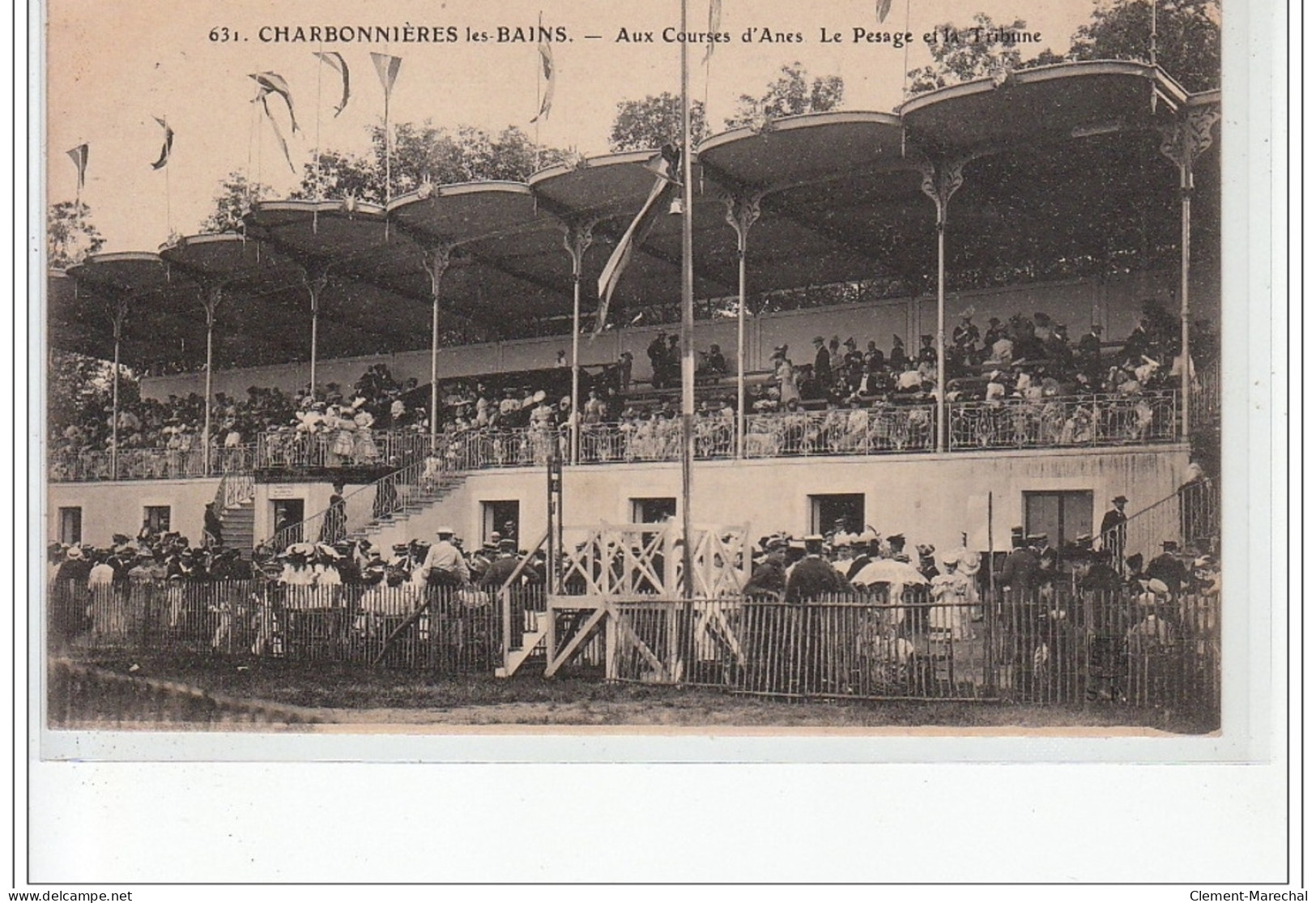 CHARBONNIERE LES BAINS - Aux Courses D'ânes - Le Pesage Et La Tribune - Très Bon état - Charbonniere Les Bains