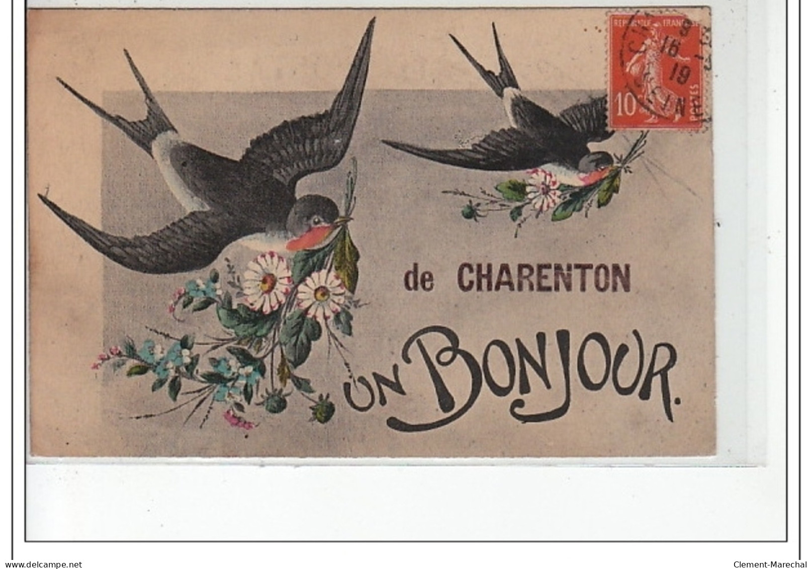 CHARENTON - De Charenton, Un Bonjour - Très Bon état - Charenton Le Pont