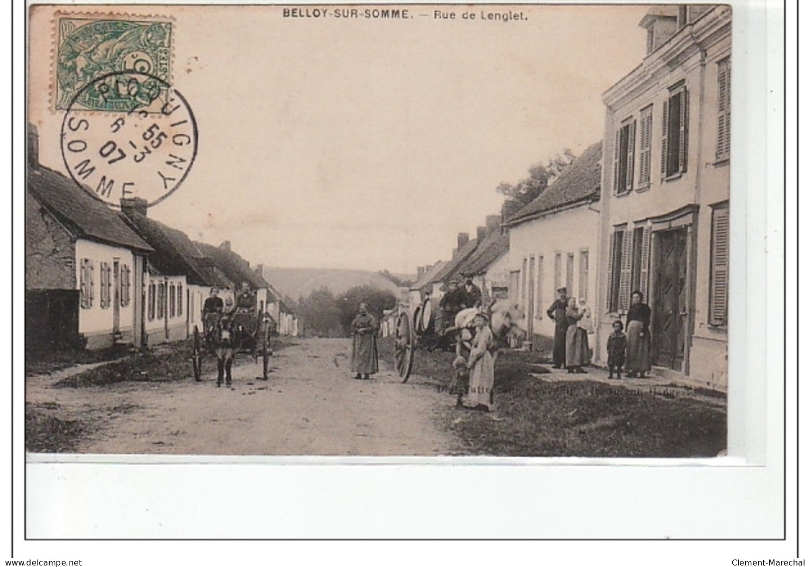 BELLOY SUR SOMME - Rue De Lenglet - Très Bon état - Autres & Non Classés