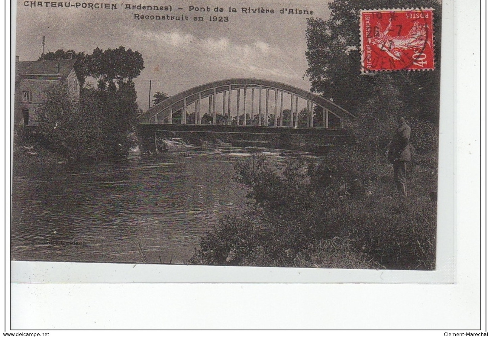 CHATEAU PORCIEN - Pont Sur La Rivière D'Aisne - Reconstruit En 1923 - Très Bon état - Chateau Porcien