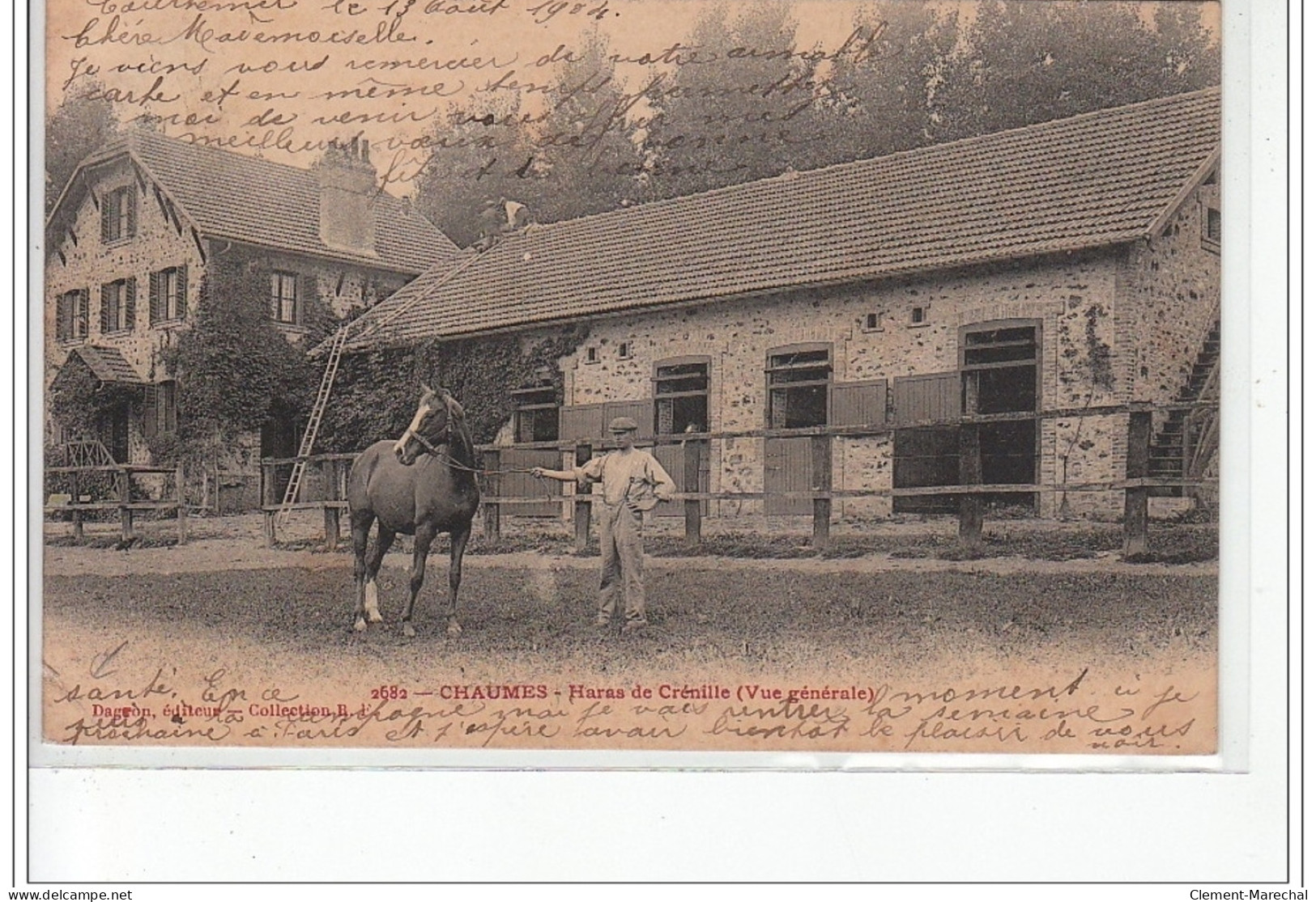 CHAUMES - Haras De Crénille (vue Générale) - état - Other & Unclassified