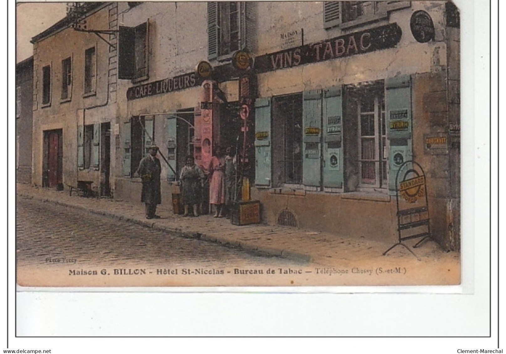 CHESSY - Maison G. Billon - Hôtel Saint Nicolas - Bureau De Tabac - état - Autres & Non Classés