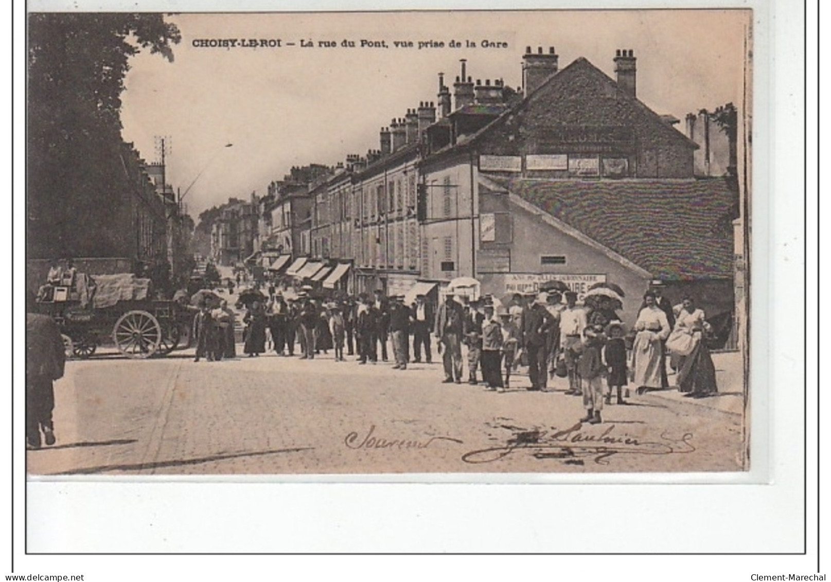 CHOISY LE ROI - La Rue Du Pont, Vue Prise De La Gare -  Très Bon état - Choisy Le Roi