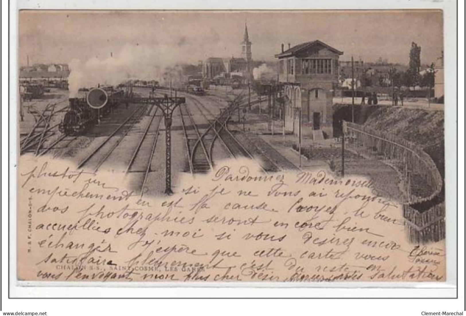 CHALON SUR SAONE - SAINT COSME : Les Gares - Très Bon état - Chalon Sur Saone