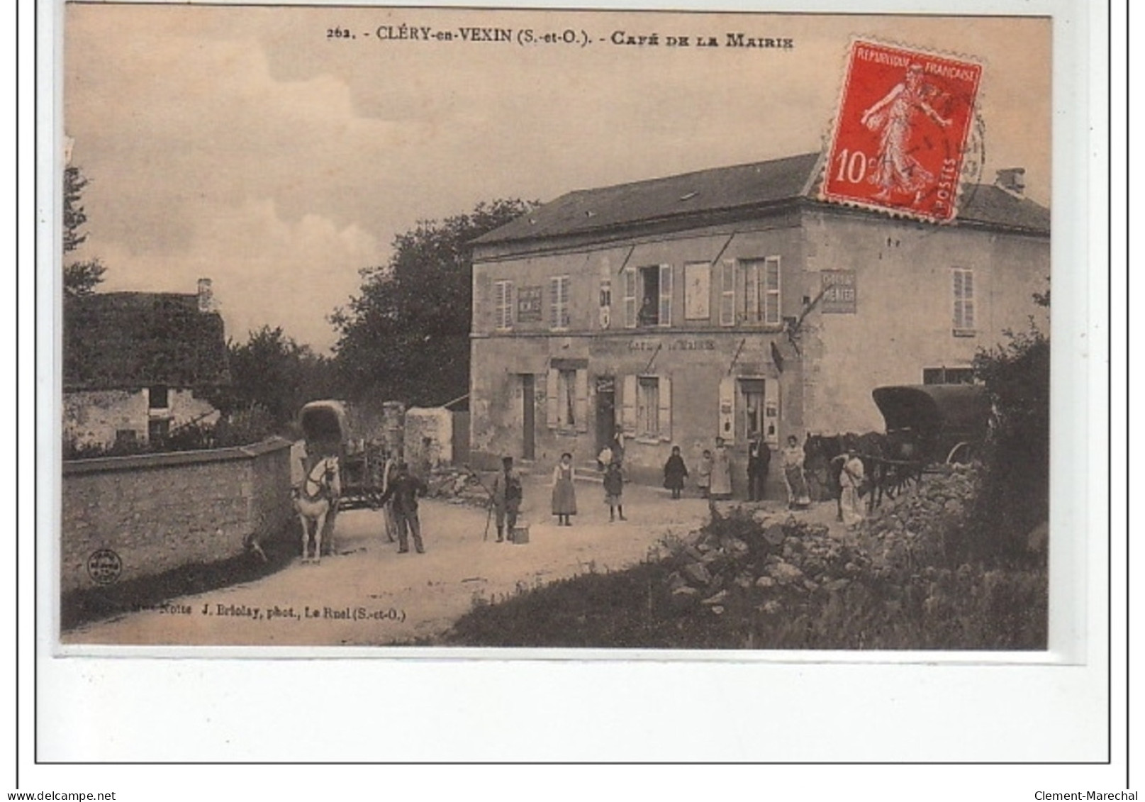 CLERY EN VEXIN - Café De La Mairie - Très Bon état - Sonstige & Ohne Zuordnung