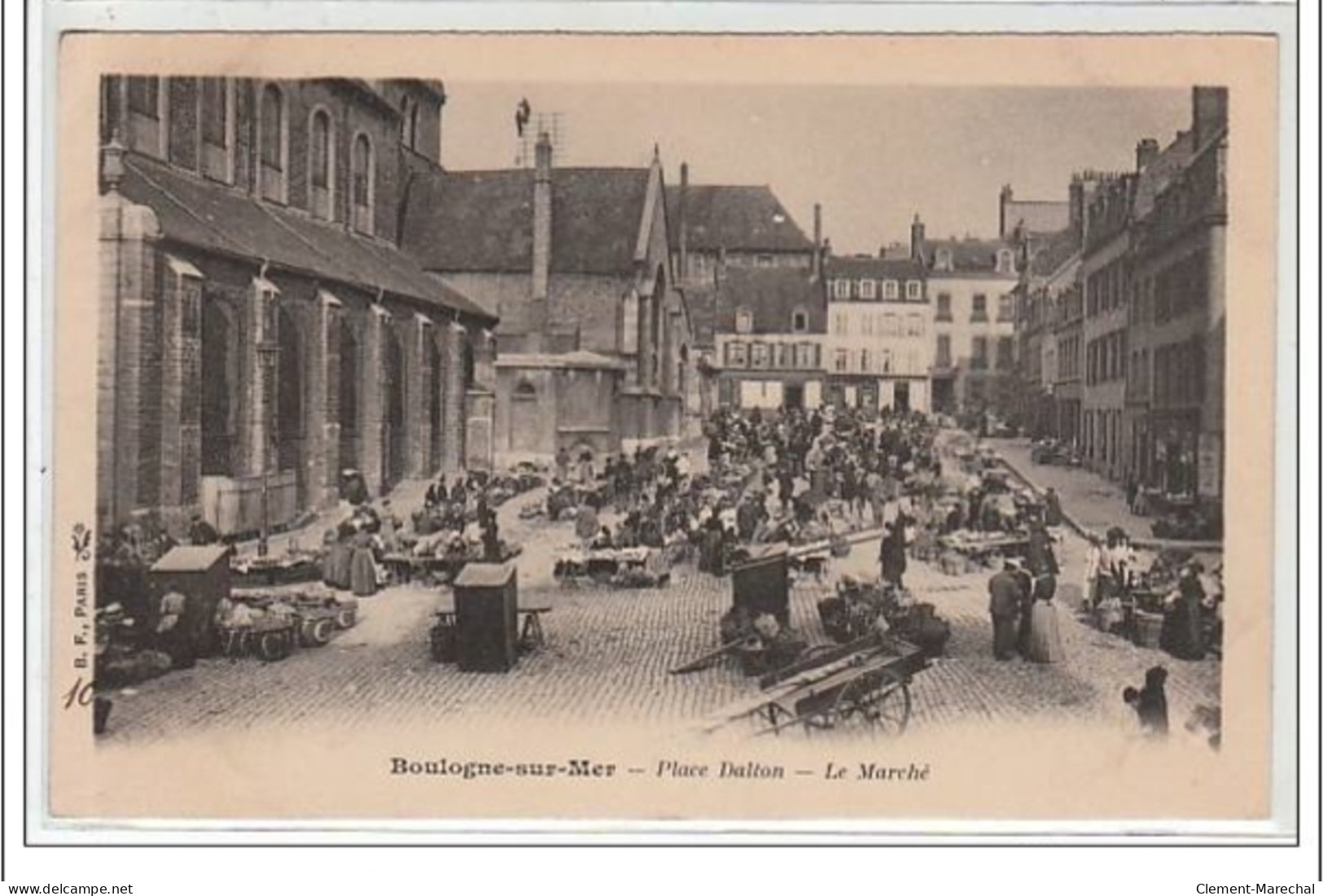 BOULOGNE SUR MER : Place Dalton - Le Marché - Très Bon état - Boulogne Sur Mer