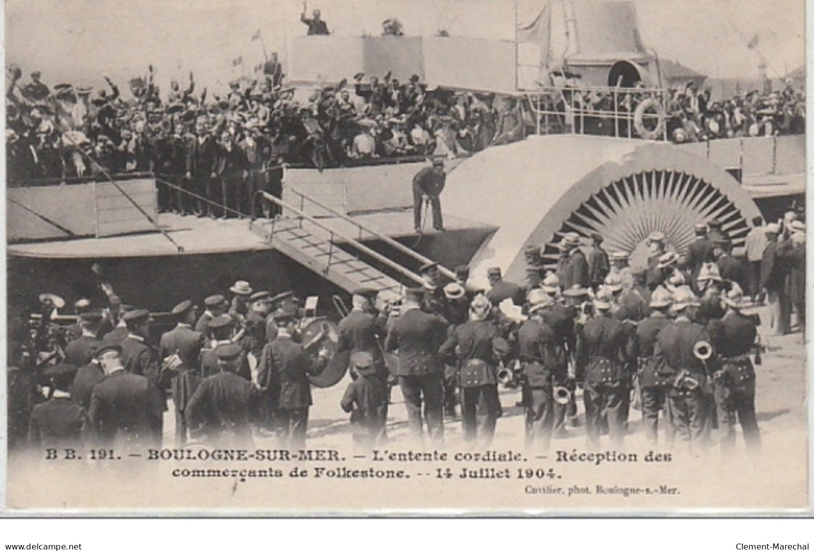 BOULOGNE SUR MER : L' Entente Cordiale - Réception Des Commerçants De Folkestone En 1904 - Très Bon état - Otros & Sin Clasificación