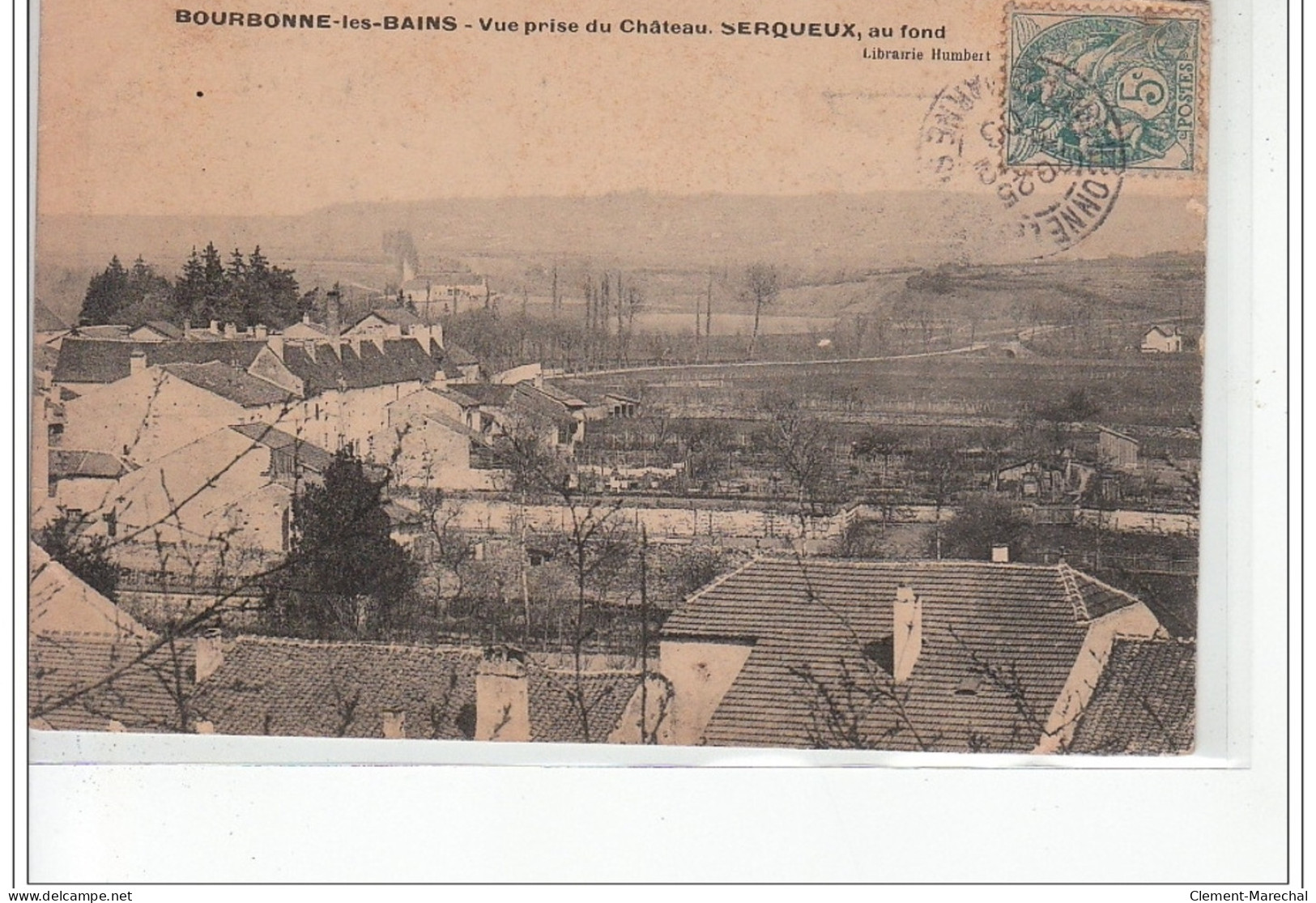 BOURBONNE LES BAINS - Vue Prise Du Château - SERQUEUX Au Fond - Très Bon état - Bourbonne Les Bains