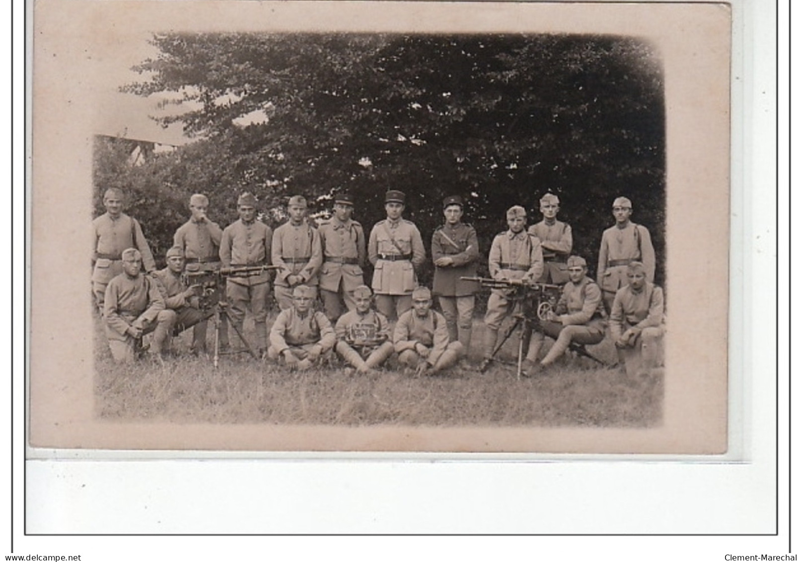 BOURG-LASTIC - CARTE PHOTO - Militaires - Mitrailleuse - Très Bon état - Other & Unclassified