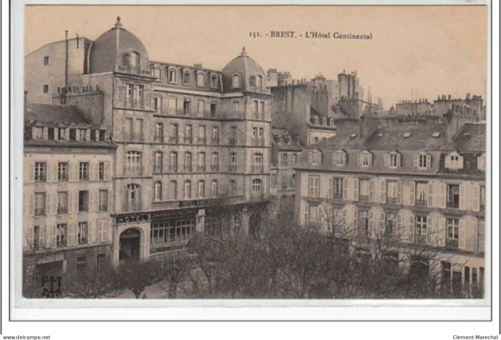 BREST : L'hôtel Continental - Très Bon état - Brest