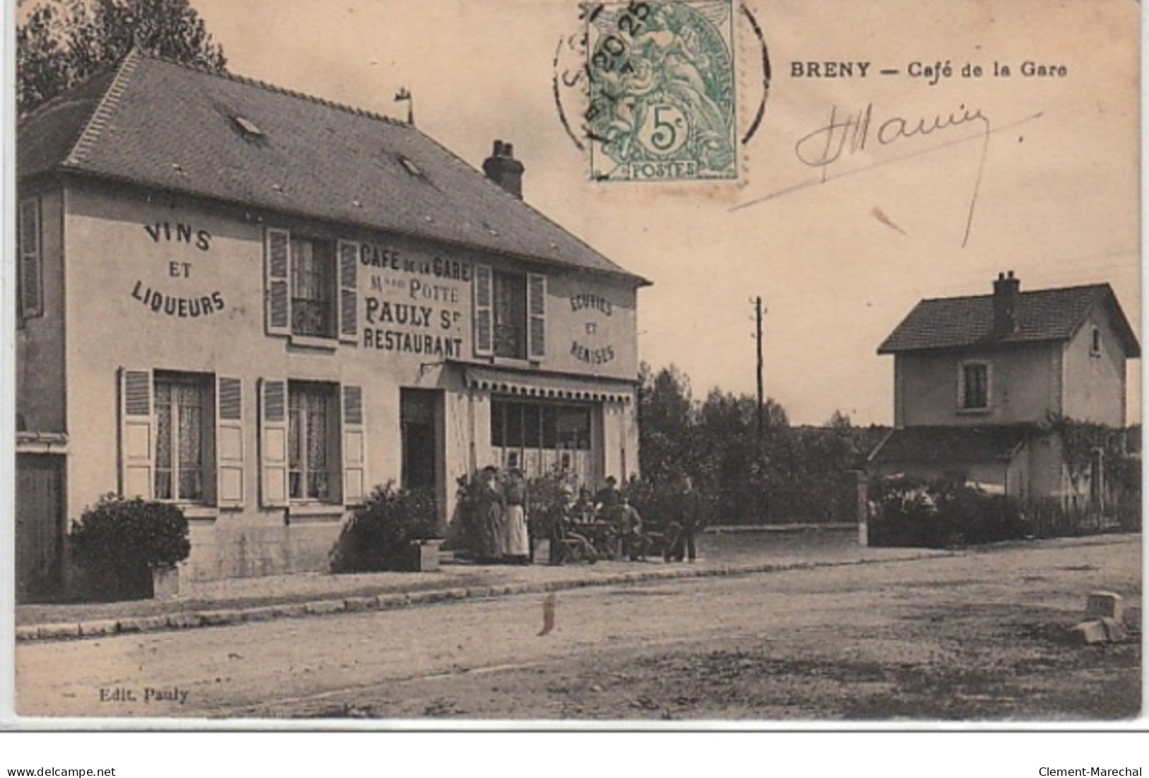 BRENY : Le Café De La Gare - Très Bon état - Other & Unclassified