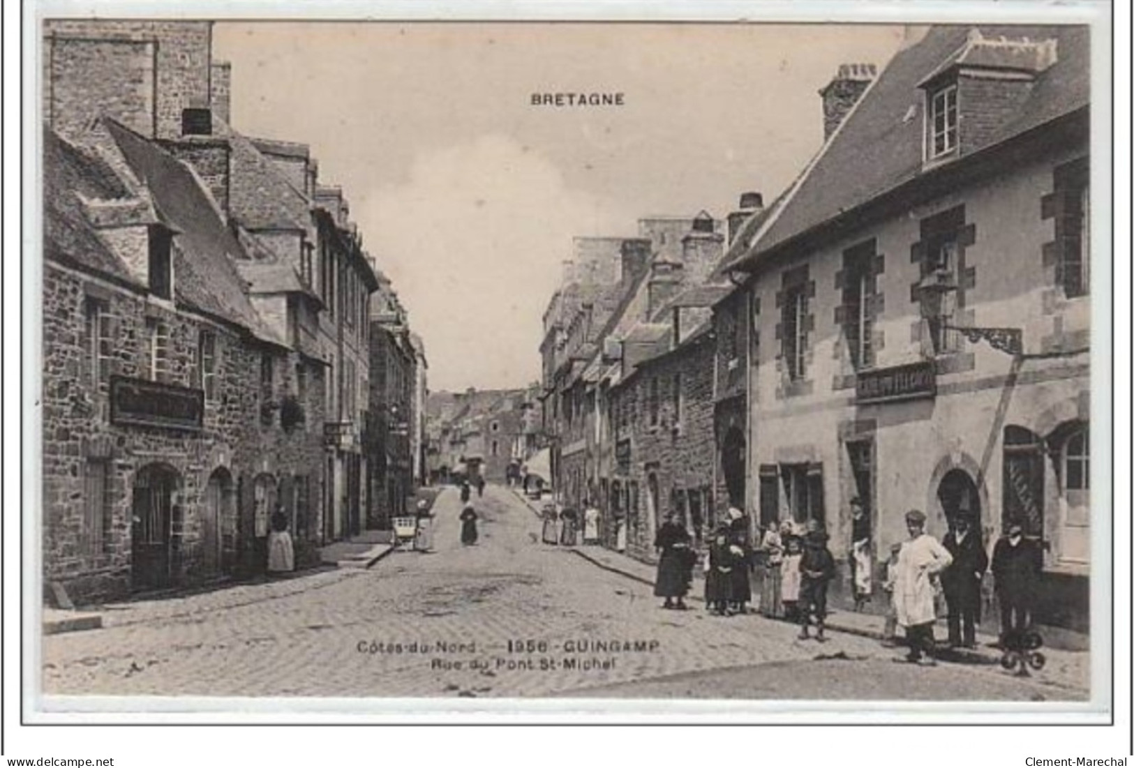 BRETAGNE : GUINGAMP : Rue Du Pont St Michel - Très Bon état - Guingamp