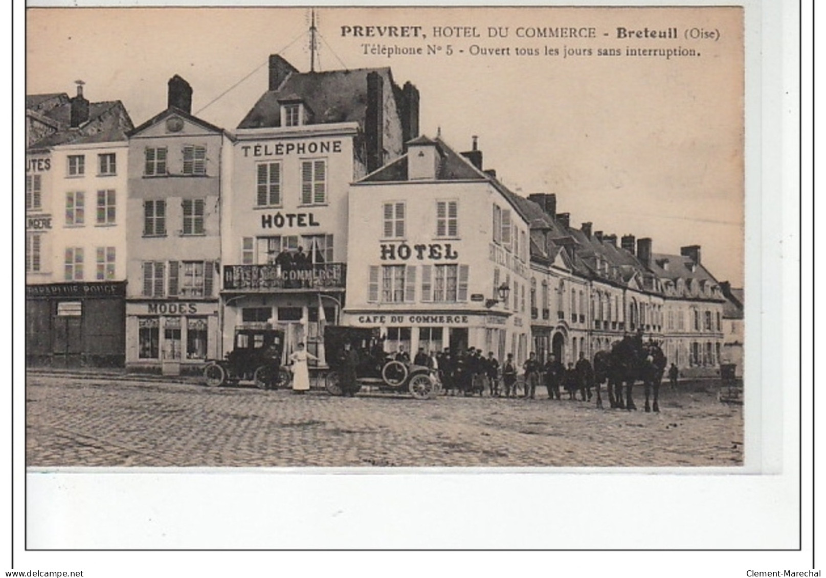 BRETEUIL - Hotel Du Commerce, Prévret - Très Bon état - Breteuil