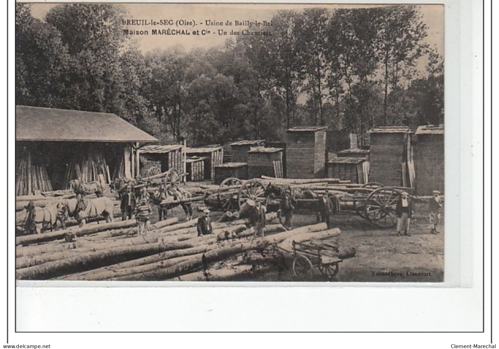 BREUIL LE SEC - Usine De Bailly Le Bel - Maison Maréchal Et Cie - Un Des Chantiers - Très Bon état - Other & Unclassified