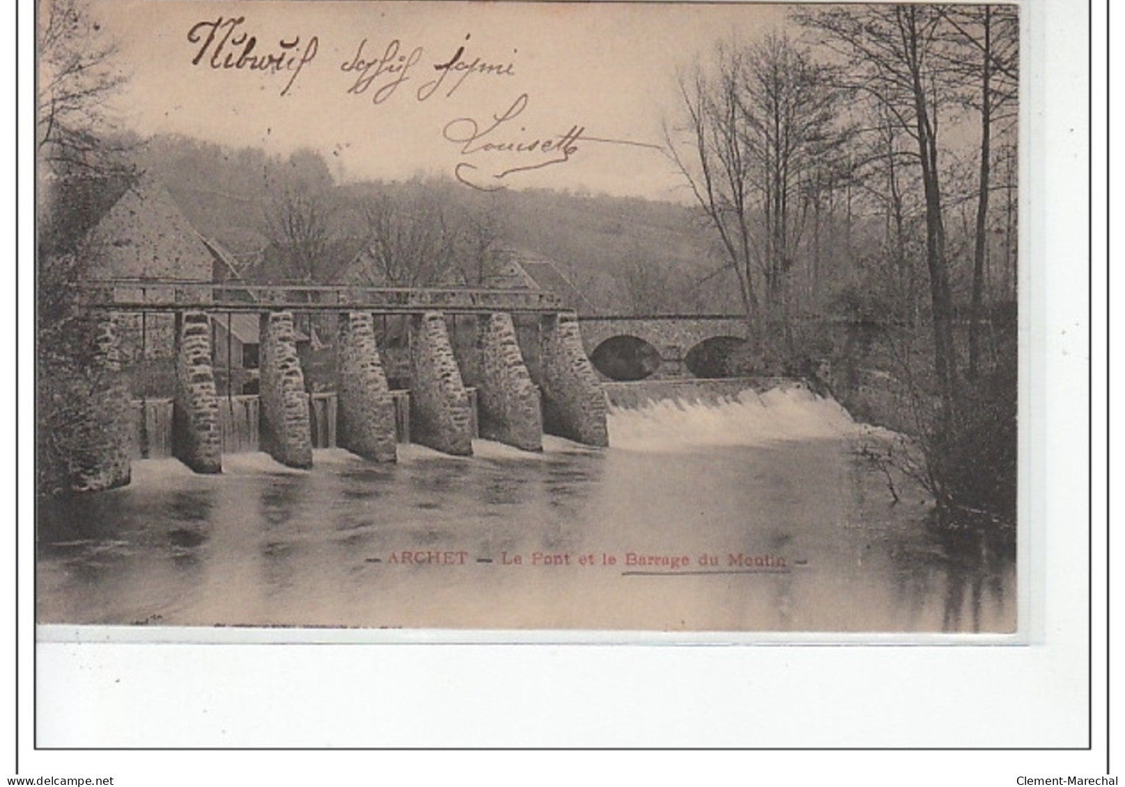 ARCHET - Le Pont Et Le Barrage Du Moulin -  Très Bon état - Other & Unclassified