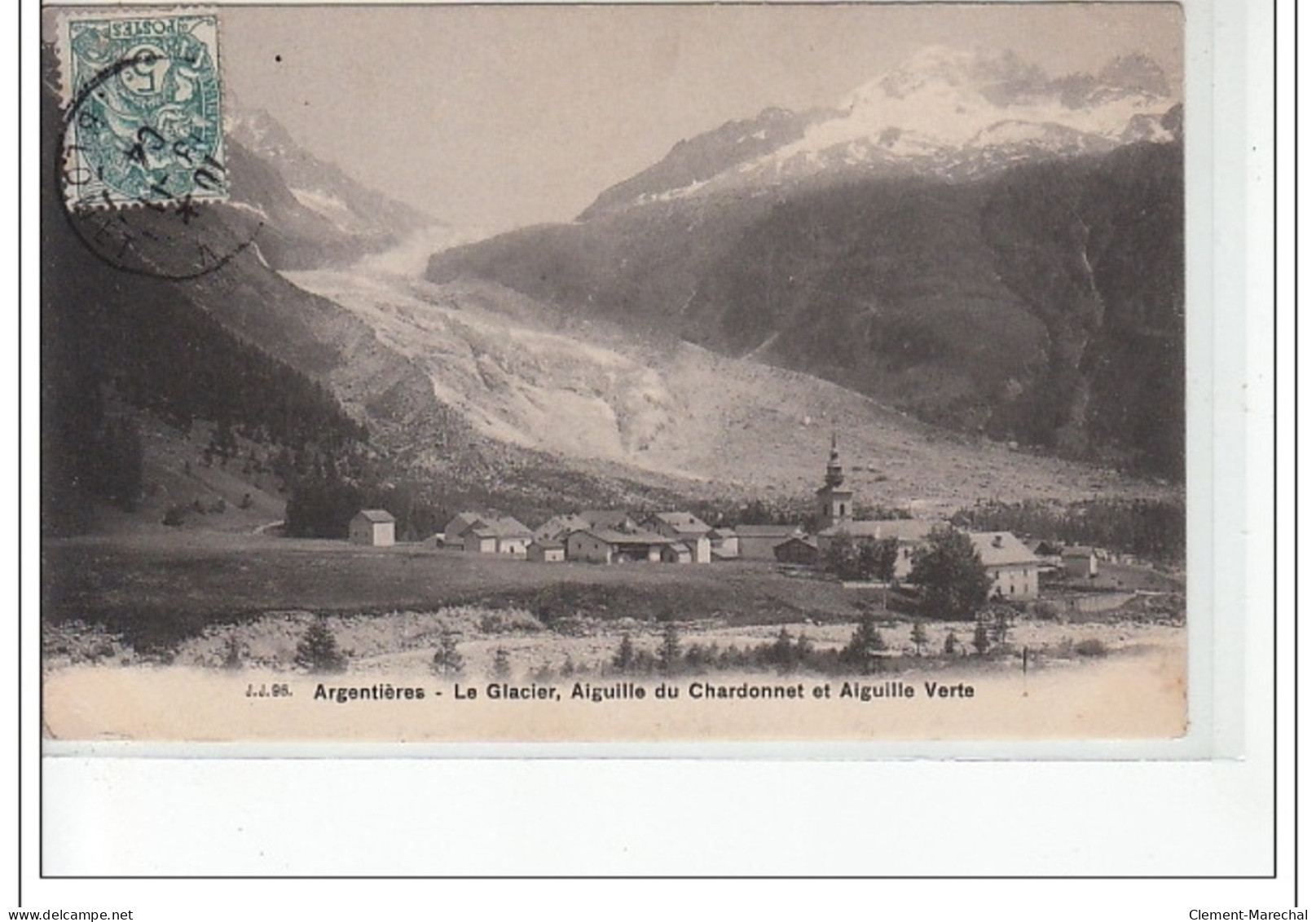 ARGENTIERES - Le Glacier, Aiguille Du Chardonnet Et Aiguille Verte - Très Bon état - Otros & Sin Clasificación