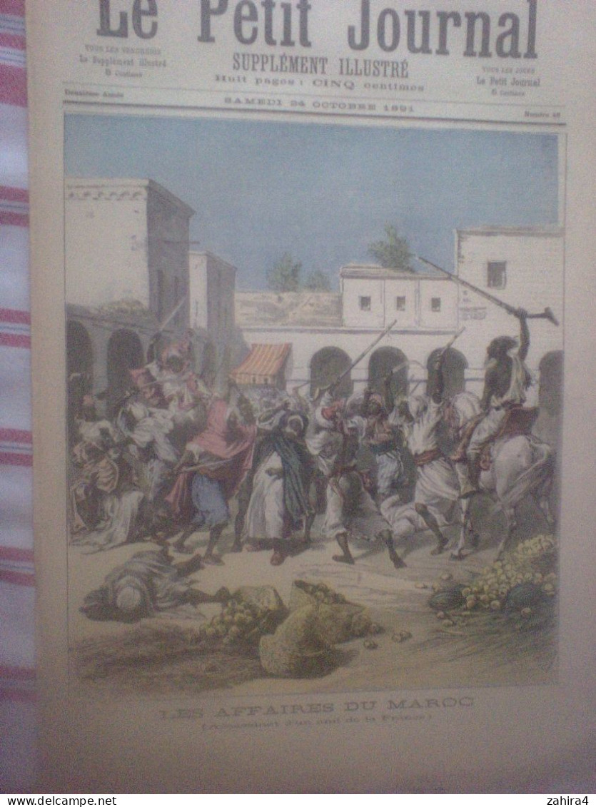 L Petit Journal 48 Affaires Du Maroc Assassinat Ben-Memmer-Sya Baptème Strela Yacht Duc Alexis Chanson La Voleuse Xanrof - Zeitschriften - Vor 1900