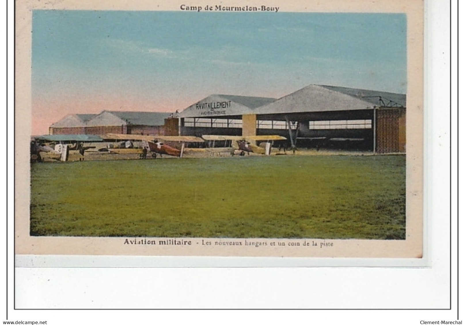 CAMP DE MOURMELON-BOUY - AVIATION MILITAIRE - Les Nouveaux Hangars Et Un Coin De La Piste - Très Bon état - Other & Unclassified