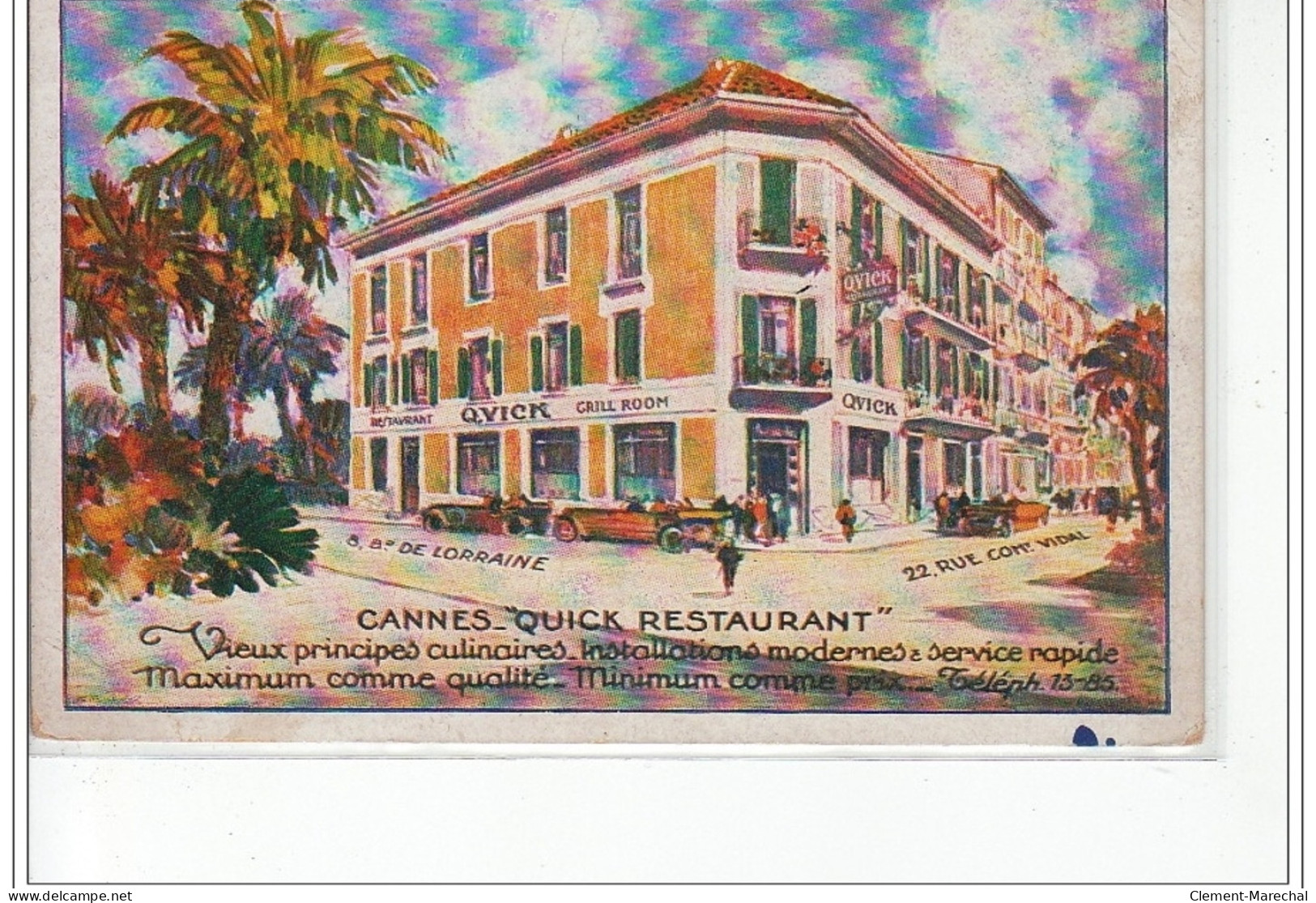 CANNES - """"Quick Restaurant"""" - Très Bon état - Cannes