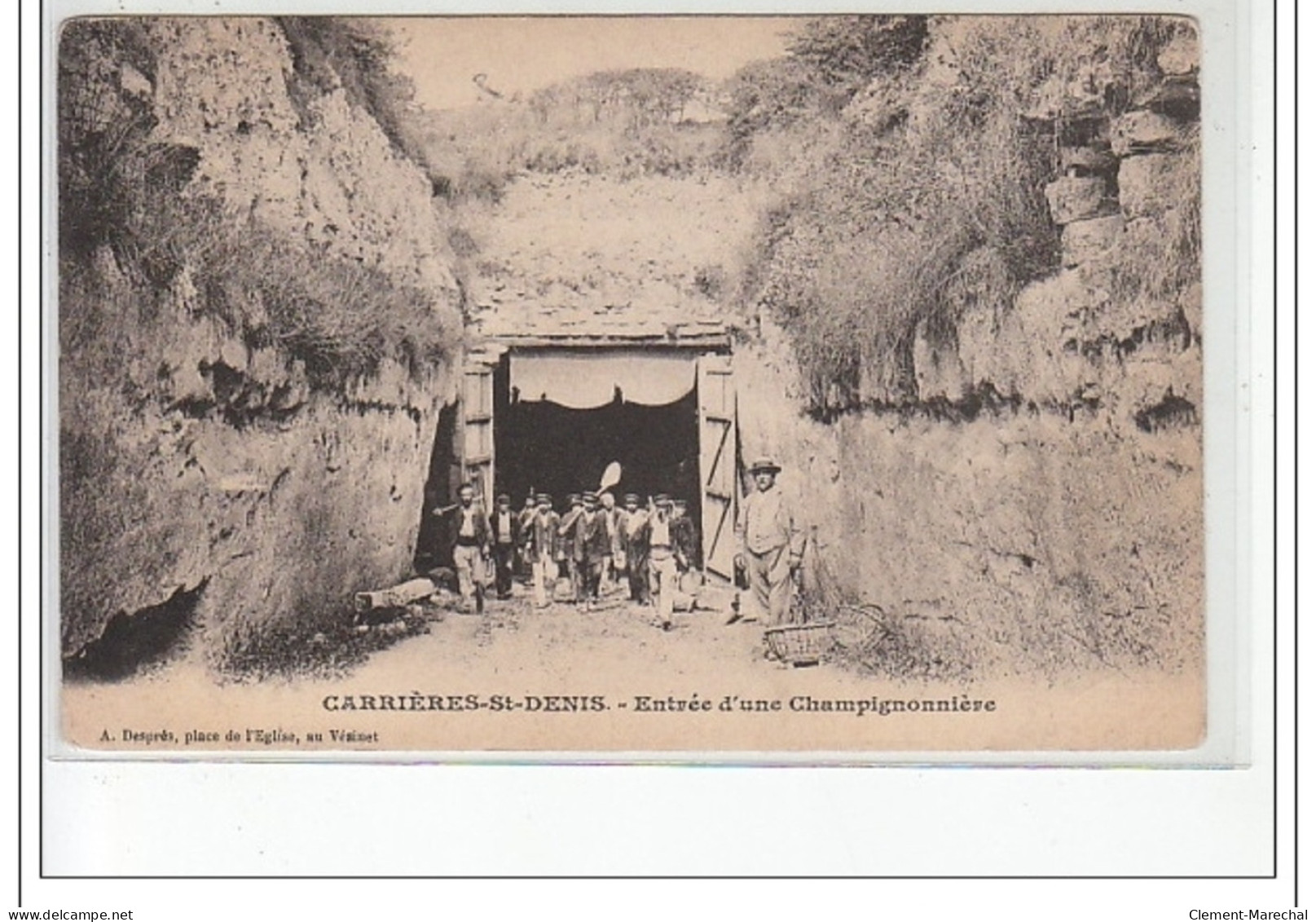 CARRIERES SAINT DENIS - Entrée D'une Champignonnière - Très Bon état - Autres & Non Classés