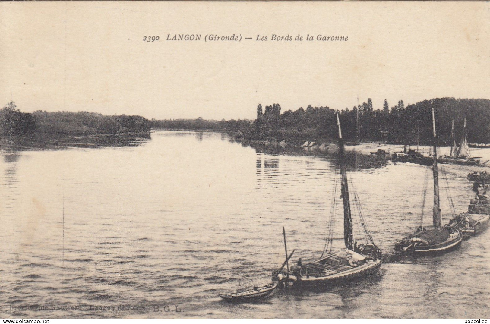 LANGON (Gironde): Les Bords De La Garonne - Langon