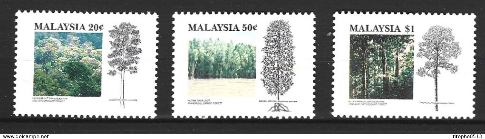 MALAISIE. N°475-7 De 1992. Arbres. - Bäume
