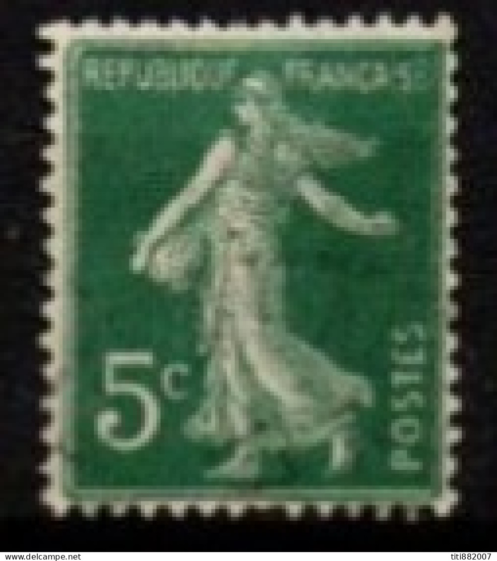 FRANCE    -   1907 .   Y&T N° 137 Oblitéré  .Légende Maculée - Used Stamps