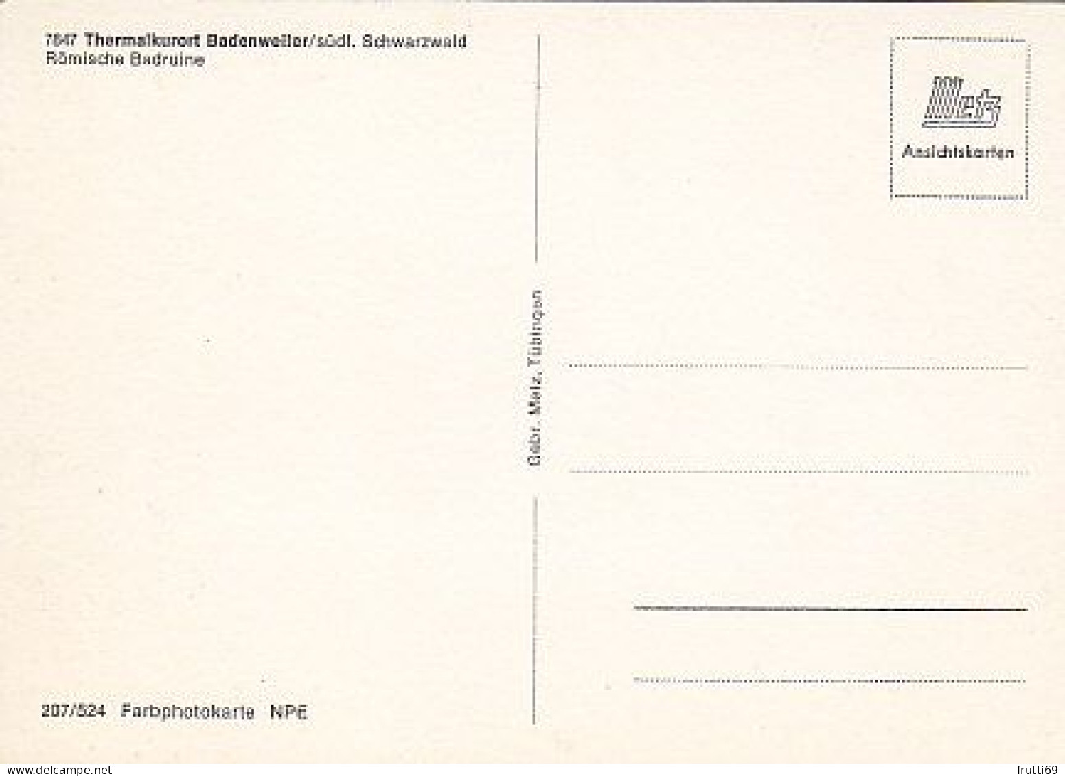AK 216021 GERMANY - Badenweiler - Römische Badruine - Badenweiler