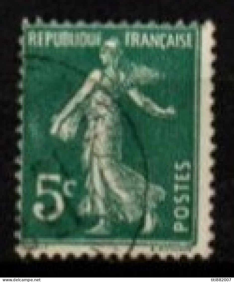 FRANCE    -   1907 .   Y&T N° 137 Oblitéré  . Queue Du Q Absente - Used Stamps