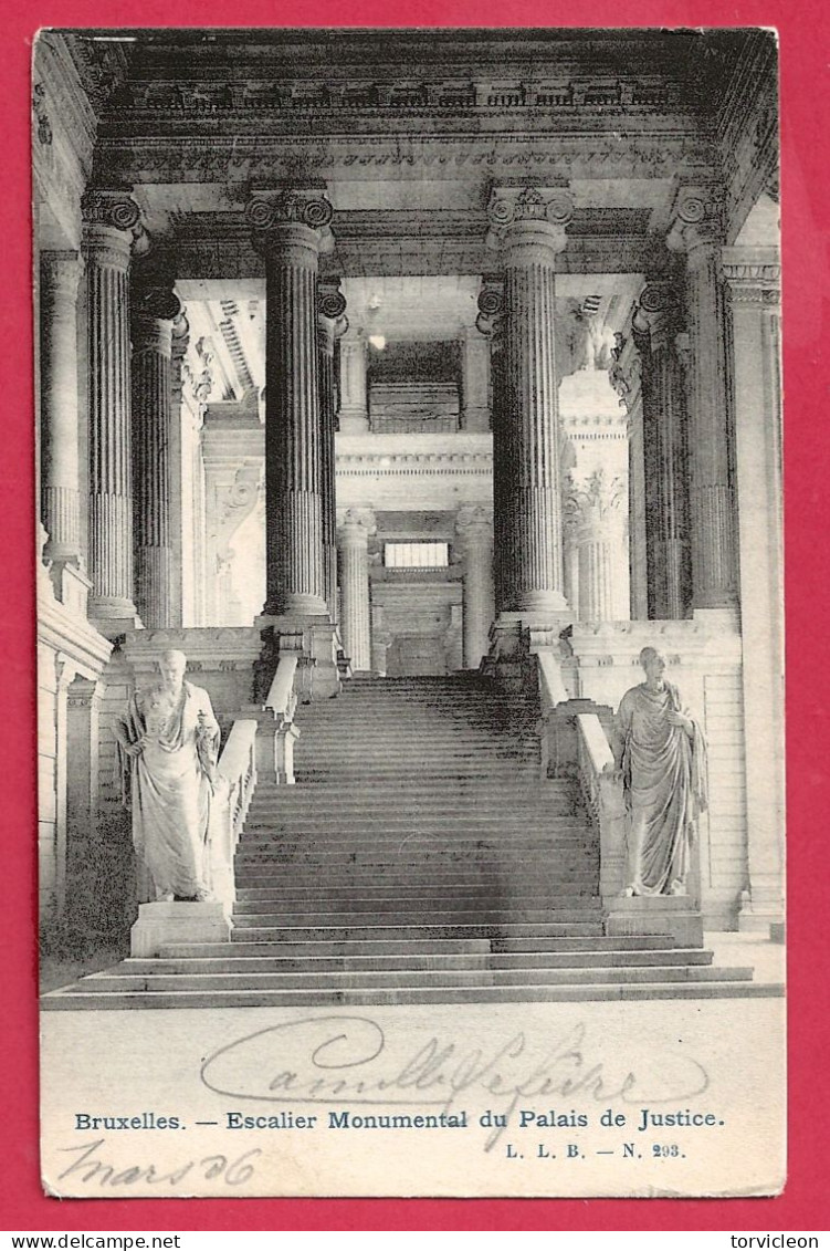 C.P. Bruxelles = Palais  De  Justice  :  Escalier  Monumental - Bruxelles-ville
