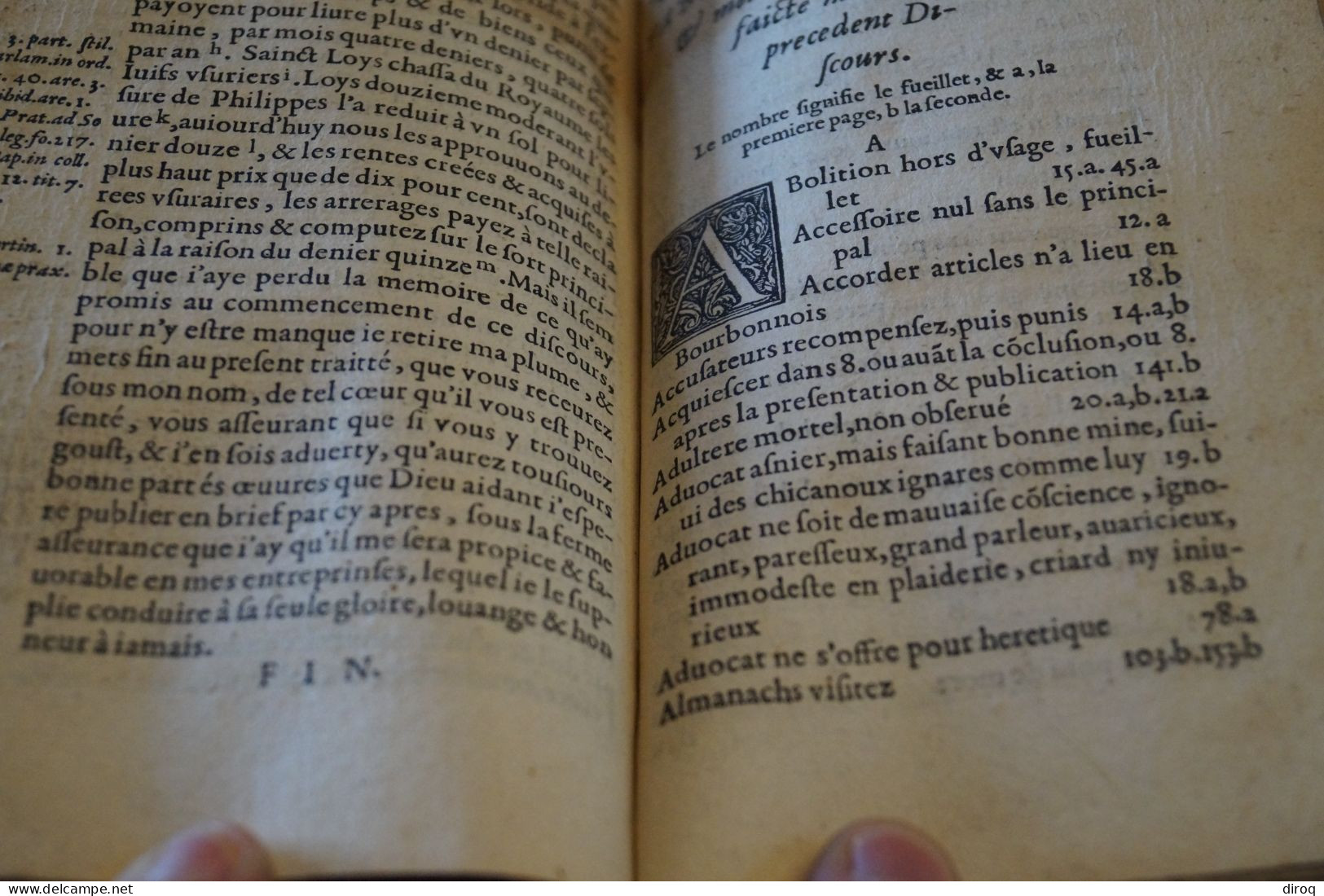 RARE 1573,Traité des peines et amandes pour matière criminelles,complet 175 pages,16 Cm./11 Cm.