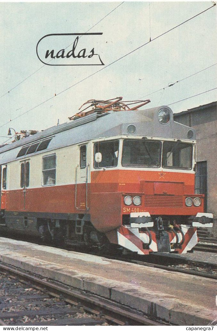 Trains, Czecho-Slovakia, 1986, 60 X 90 Mm - Petit Format : 1981-90