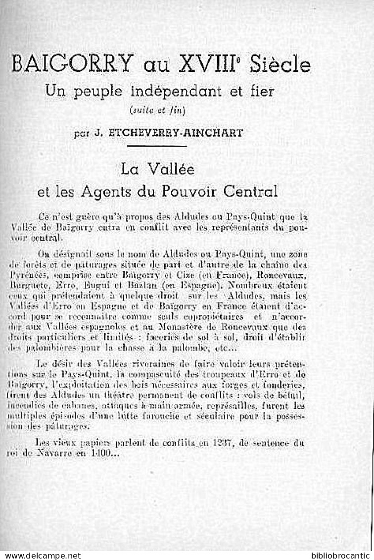 SOC. SCIENCES,LETTRES & ARTS BAYONNE N°76-Avril1956 - BAÏGORRY AU XVIIIe Siècle,BAYONNE 1885:EPIDEMIE DE CHOLERA.etc.. - Baskenland