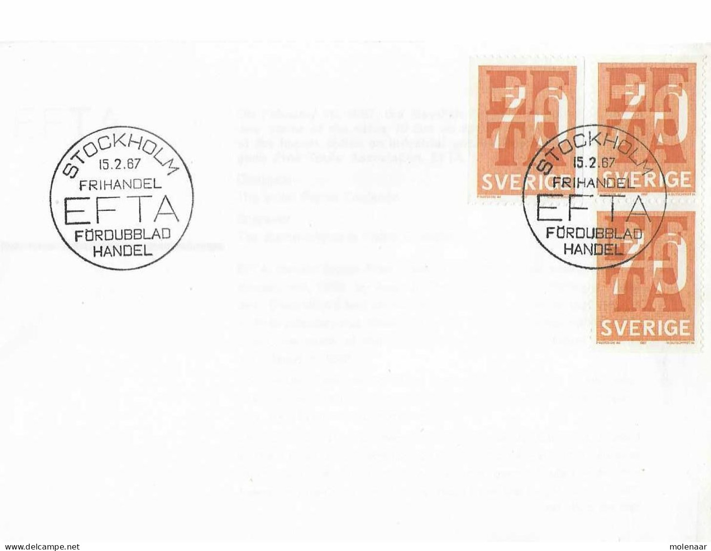 Postzegels > Europa > Zweden > 1961-70 >  FDC  575-575a (17090) - Brieven En Documenten