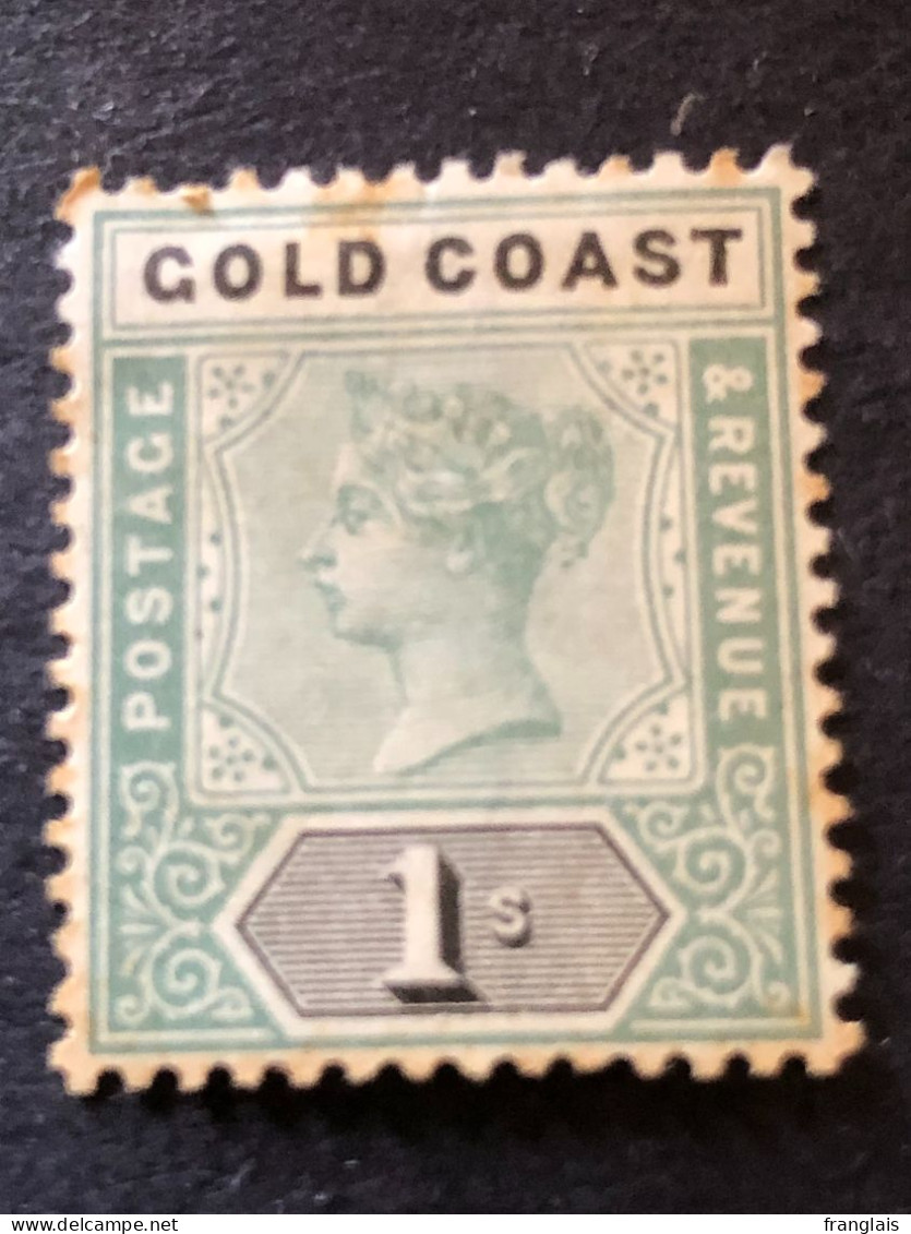 GOLD COAST SG 31  1s Green And Black  MH* - Gold Coast (...-1957)