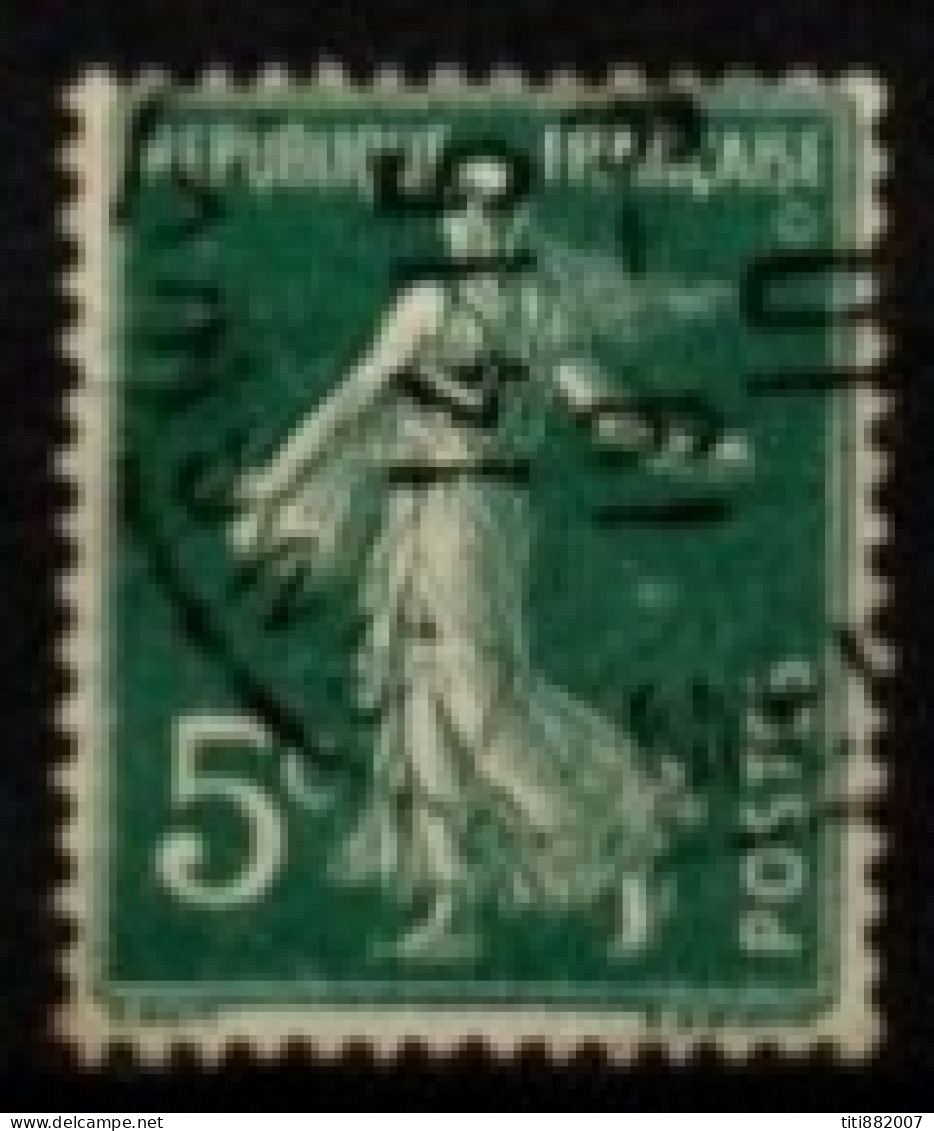 FRANCE    -   1907 .   Y&T N° 137n Oblitéré  .Anneau Lune - Oblitérés