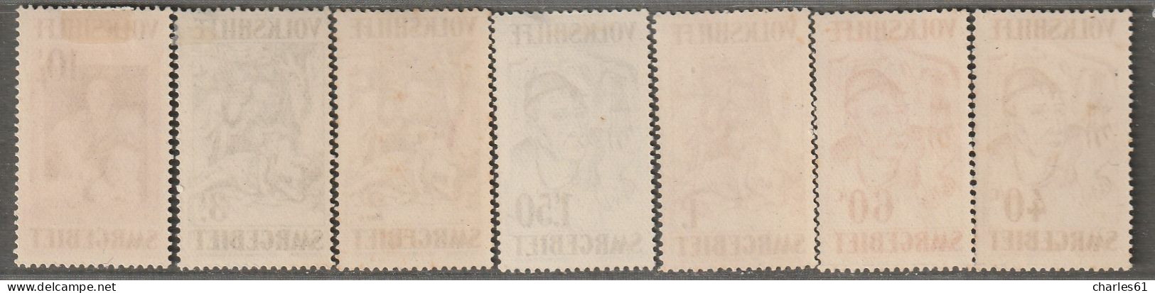 SARRE - N°141/7 **/* (1931) Série : Au Profit Des Oeuvres Populaires. - Unused Stamps