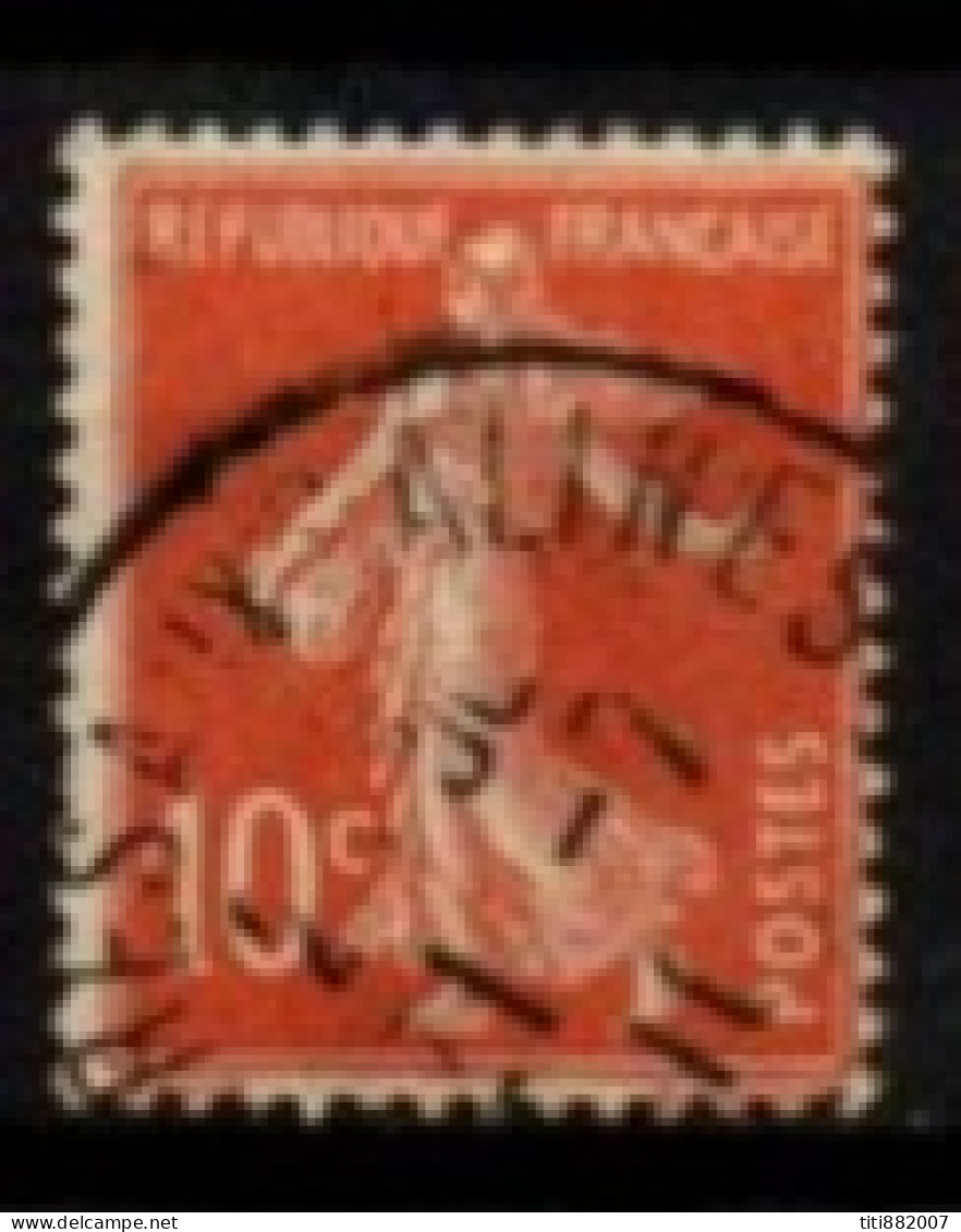 FRANCE    -   1907 .   Y&T N° 138 Oblitéré  .cédille  Empatée - Used Stamps