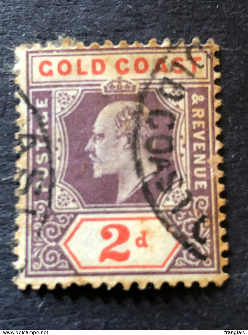 GOLD COAST SG 51  2d Purple And Orange Red  FU - Costa D'Oro (...-1957)