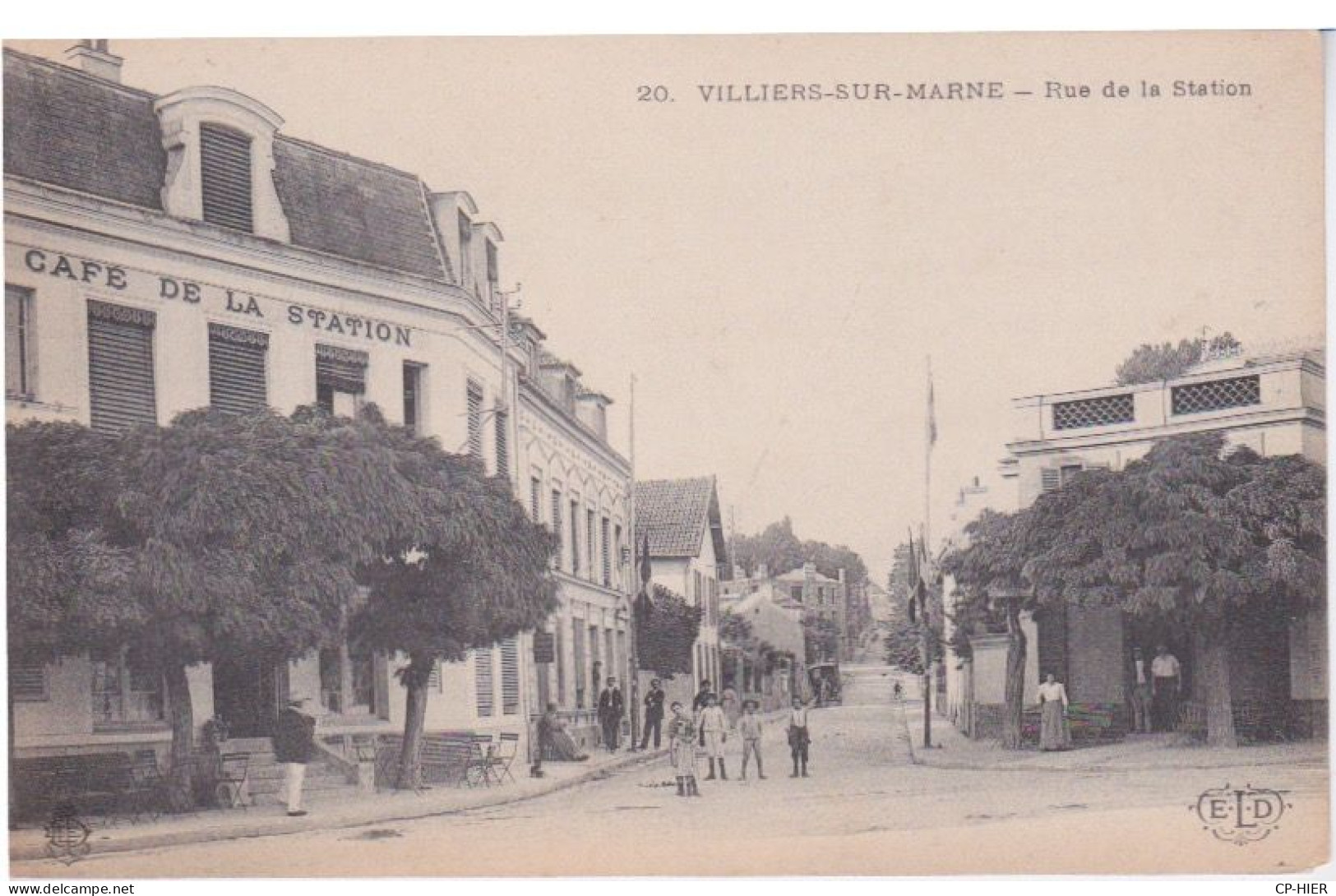 94 - VILLIERS SUR MARNE - RUE DE LA STATION - CAFE DE LA STATION - Villiers Sur Marne