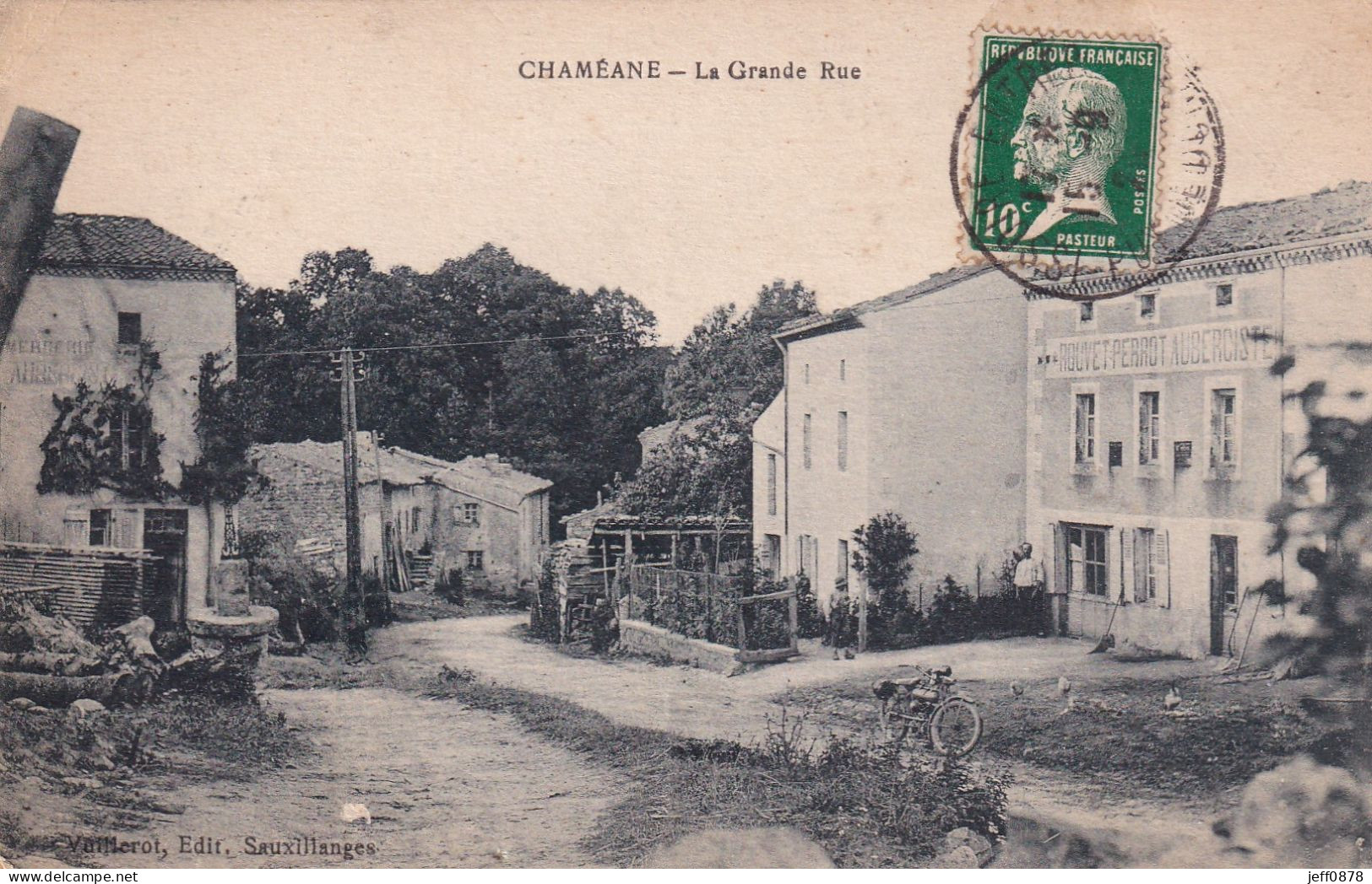63 - PUY DE DOME - CHAMEANE - La Grande Rue - 1923 - Très Bon état - Other & Unclassified