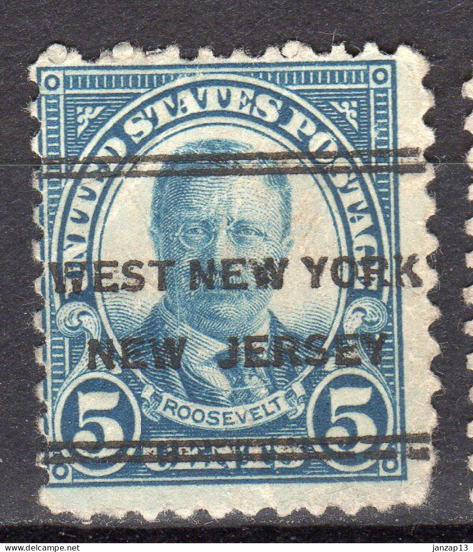 NJ-736; USA Precancel/Vorausentwertung/Preo; WEST NEW YORK (NJ), Type 247 - Voorafgestempeld
