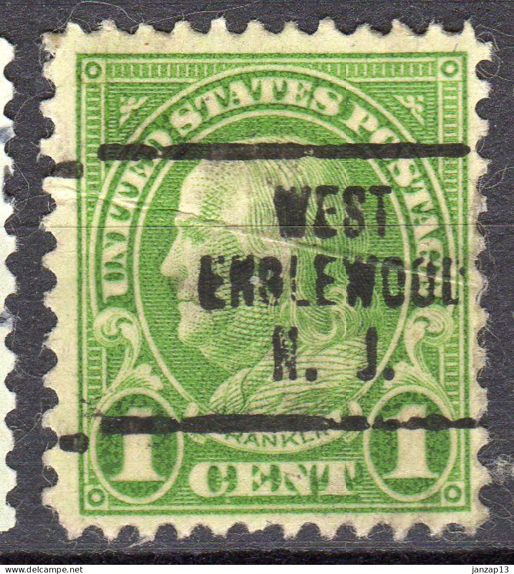 NJ-731; USA Precancel/Vorausentwertung/Preo; WEST ENGLEWOOD (NJ), Type 707 - Préoblitérés