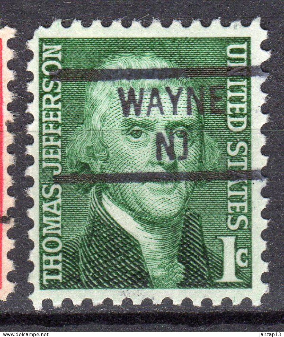 NJ-726; USA Precancel/Vorausentwertung/Preo; WAYNE (NJ), Type 841 - Préoblitérés